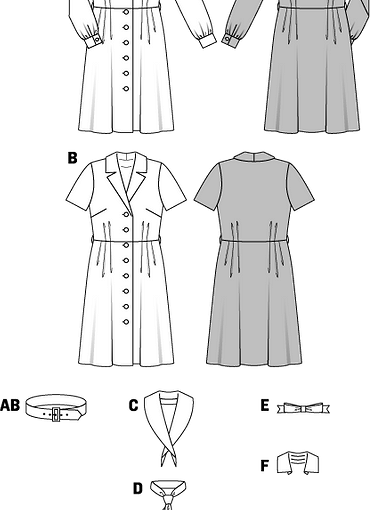 Платье рубашка без выкройки Выкройки платьев 32 размера от Burda - скачать выкройки на Burdastyle.ru