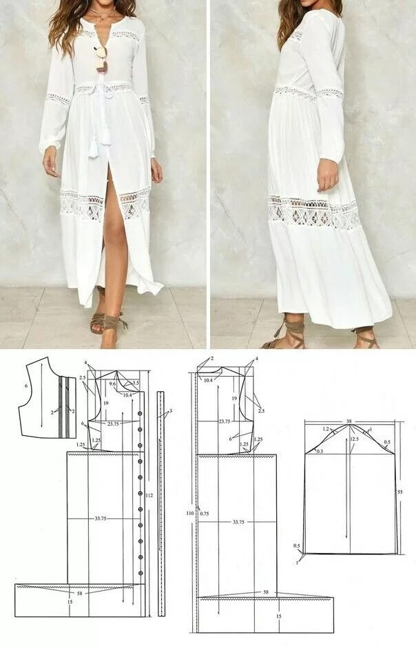 Платье рубашка длинное выкройка Hobo dress Vestido feito em casa, Vestido sem costura, Padrões de moda