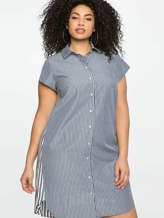 Платье рубашка для полных женщин фото We partnered with ELOQUII, the super hot, super inspiring fashion brand for styl