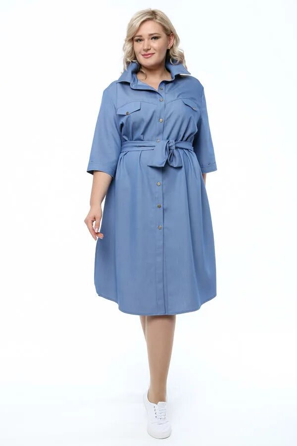 Платье рубашка для полных женщин фото Платье Рубашка 1357-058 Последний размер. Большие размеры для женщин