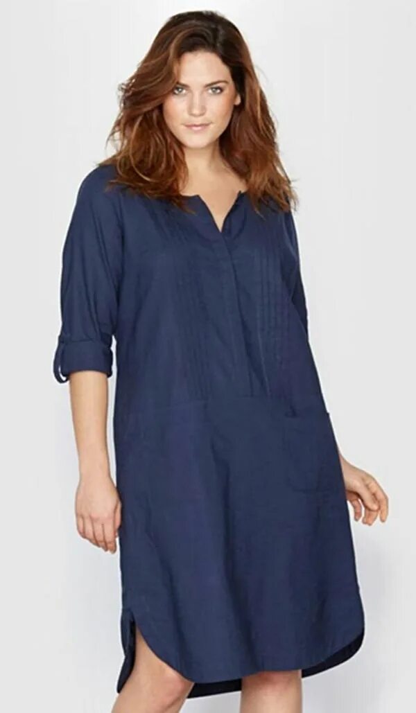 Платье рубашка для полных женщин фото Платья из льна для полных женщин Robe, Mode, Robe femme