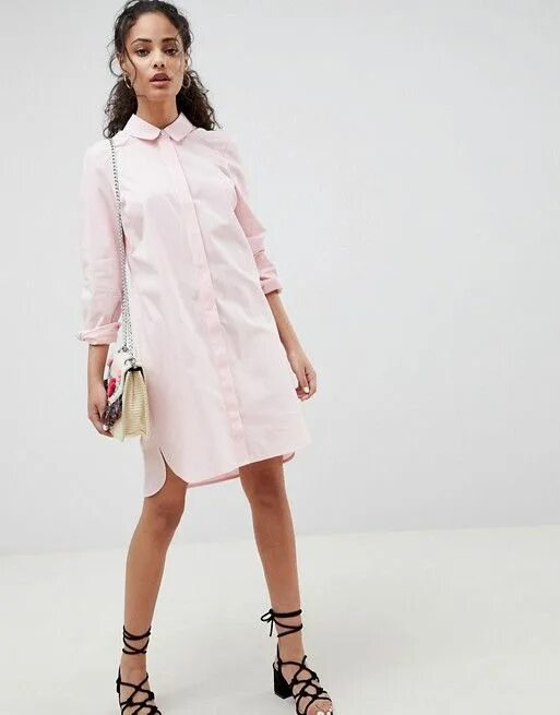 Платье рубашка фото ASOS ASOS DESIGN cotton shirt dress Mini shirt dress, Cotton shirt dress, Dresse