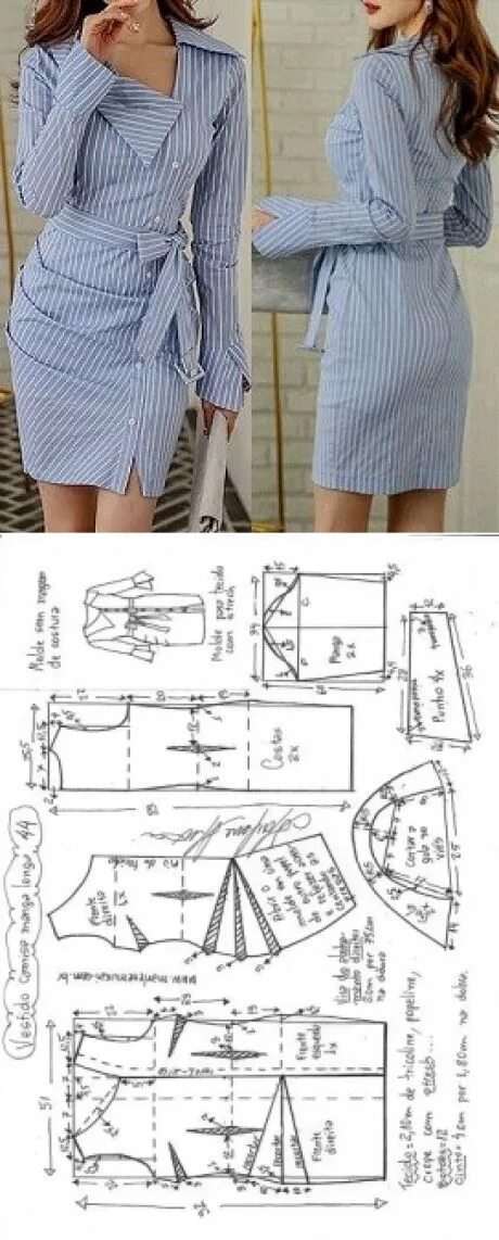 Платье рубашка сшить своими руками выкройки Шитье простые выкройки Shirt dress pattern, Sewing blouses, Fashion sewing patte