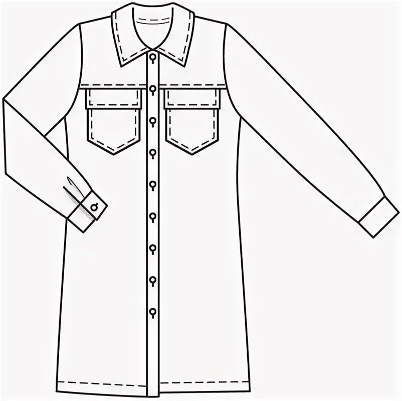 Платье рубашка выкройка бесплатно Robe chemise de Bobines et Babines