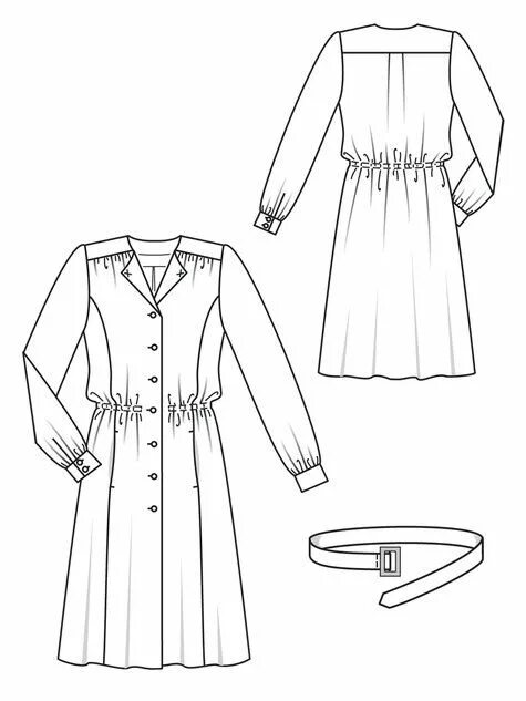Платье рубашка выкройка бурда Sewing Patterns Burda Style BurdaStyle.com Fashion design patterns, Pattern fash