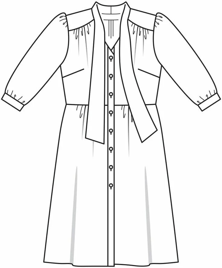 Платье рубашка выкройка бурда Платье-рубашка - выкройка № 128 В из журнала 11/2015 Burda - выкройки платьев на