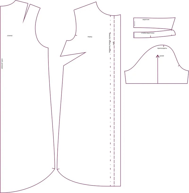 Платье рубашка выкройка скачать бесплатно Крой платья рубашки