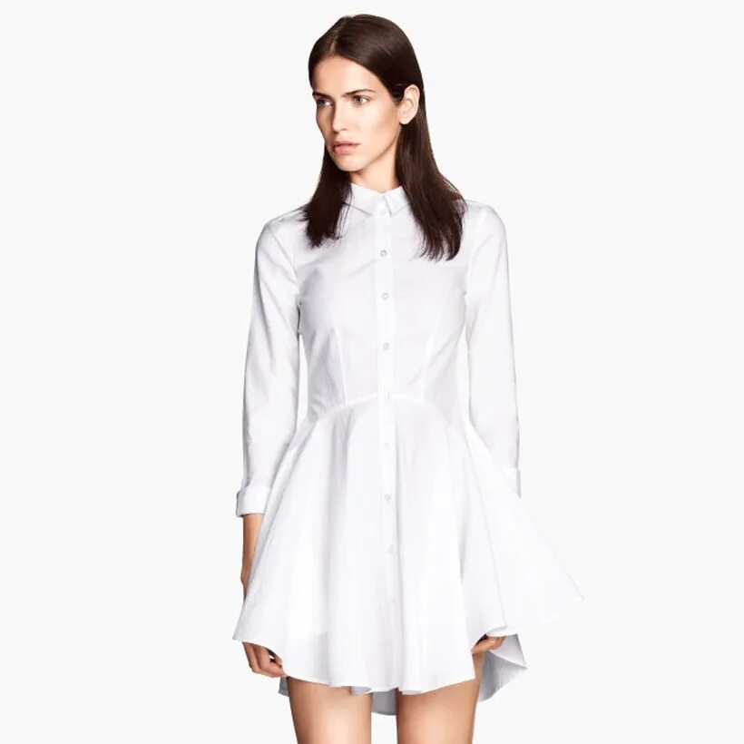 Платье рубашки женские стиль Buy ladies white shirt dress cheap online