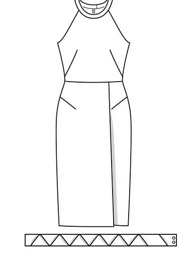 Платье с американской проймой выкройка Выкройки красивые от Burda - купить и скачать на Burdastyle.ru