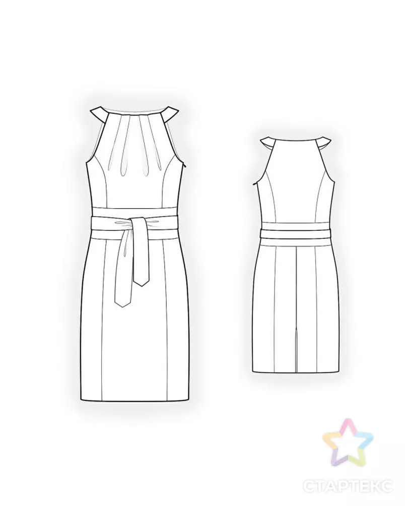 Платье с американской проймой выкройка Выкройка: платье с американской проймой - купить в Челябинске оптом и в розницу 