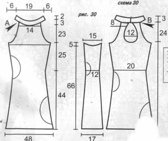 Платье с американской проймой выкройка американская пройма выкройка Vestidos