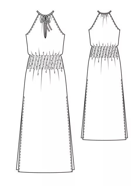 Платье с американской проймой выкройка Sewing Patterns Burda Style BurdaStyle.com Переделанная одежда, Образец моды, Вы