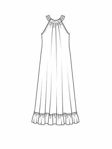 Платье с американской проймой выкройка Burda 7/2015 на BurdaStyle.ru