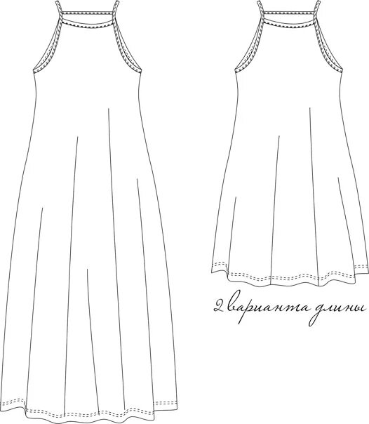 Платье с американской проймой выкройка Артикул: ES36ПЛАТЬЕ ПЛЯЖНОЕ, трикотаж Представлено в размерах 40-56 рост 170.htt