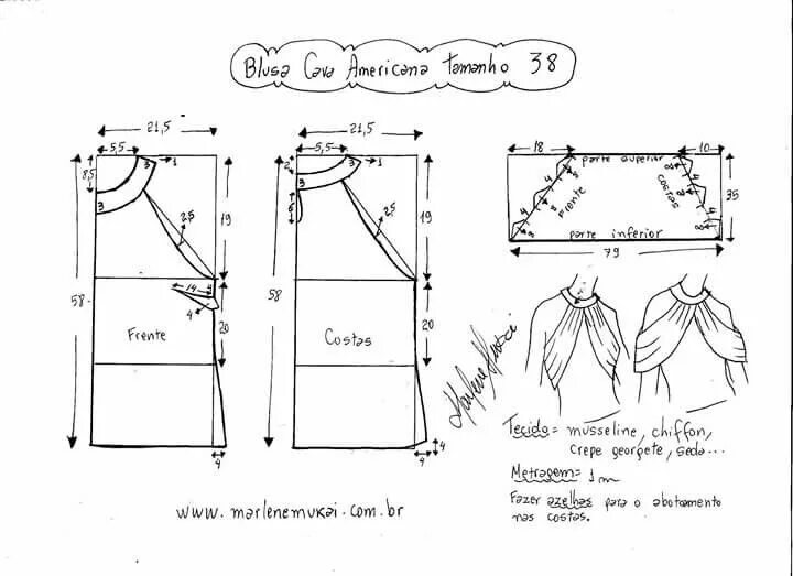 Платье с американской проймой выкройка Пин на доске Idées "couture" Выкройки, Женская выкройка, Шитье