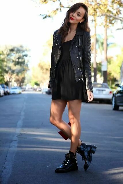 Платье с ботинками фото 15 Cool Dress And Boots Combinations For Fall Fashion, Style, School fashion