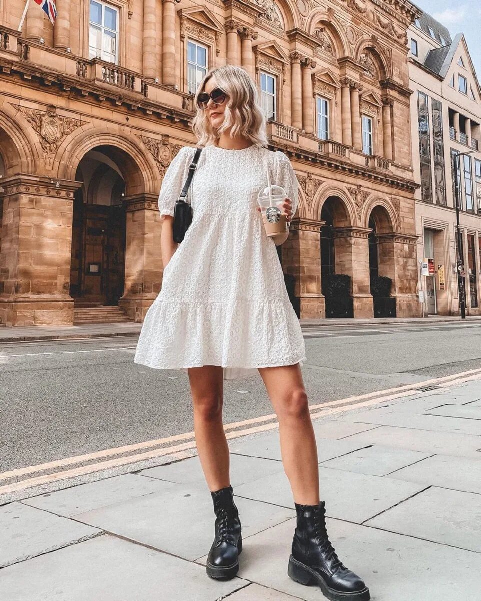 Платье с ботинками фото Платье ботинки фото