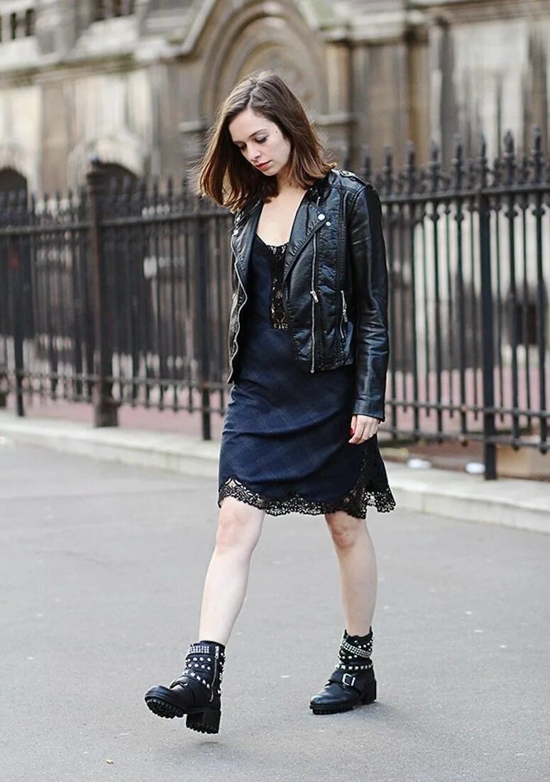 Платье с ботинками фото awesome Платье комбинация с кружевом (50 фото) - С чем носить? Гид по стилю Чита
