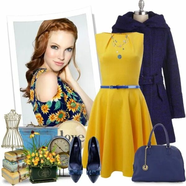 Платье с чем сочетать фото Blue and Yellow! Платья, Повседневные платья, Одежда