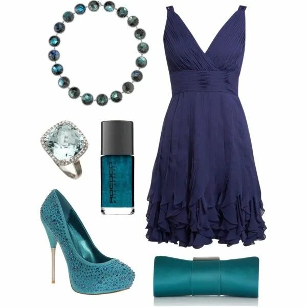 Платье с чем сочетать фото Luxury fashion & independent designers SSENSE Fashion, Blue dress outfits, Cloth