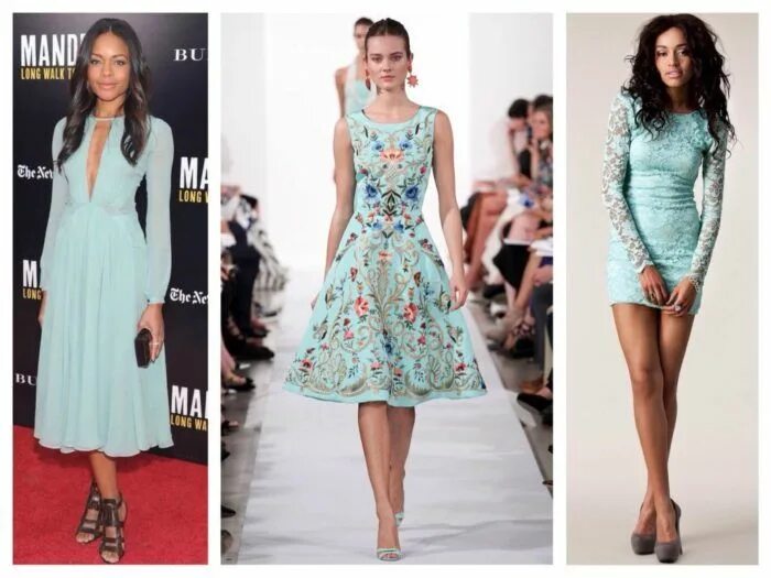 Платье с чем сочетать фото Мятный цвет в одежде: правильные сочетания Fashion week spring 2014, Fashion wee