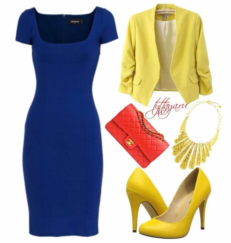 Платье с чем сочетать фото С чем носить синее платье? Fashion, Blue dresses, Fashion wear