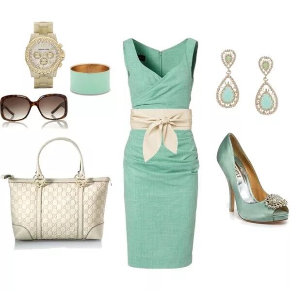 Платье с чем сочетать фото Luxury fashion & independent designers SSENSE Fashionista trend, Mint green dres