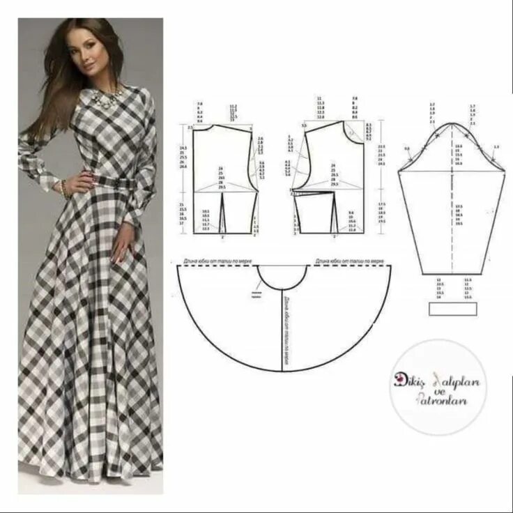 Платье с длинным рукавом женское выкройка 2 406 beğenme 39 yorum instagram da dikiş kalıpları ve patronları @dikiskalipvep