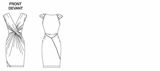 Платье с драпировкой на талии выкройка Vogue 1159 Vogue patterns, Draped dress pattern, Pattern