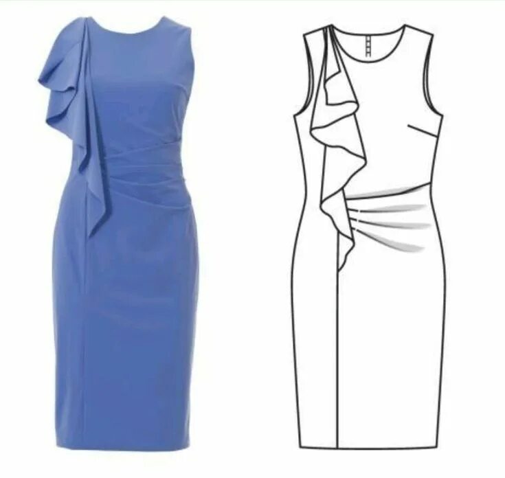 Платье с драпировкой на талии выкройка Robe transformer Kıyafet, Kadın modası elbiseler, Elbise