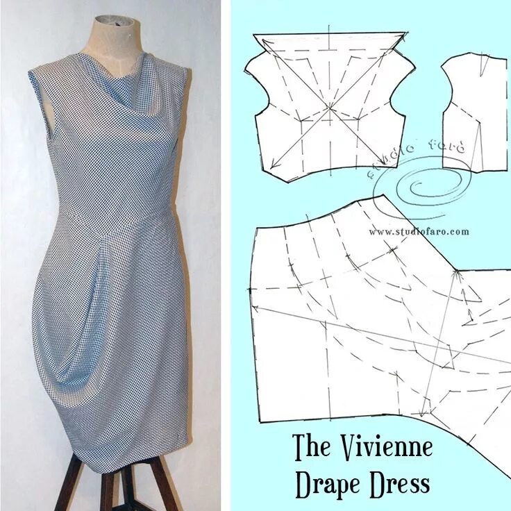 Платье с драпировкой выкройка скачать бесплатно 2018 05 22 00 b4087360 3f82 0136 04cf 063bd7b5133d Drape dress pattern, Dress se