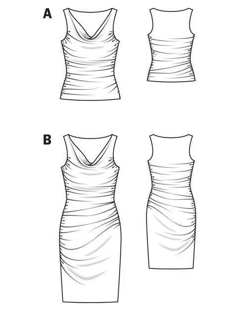 Платье с драпировкой выкройка скачать бесплатно Sewing Patterns Burda Style BurdaStyle.com Pattern dress women, Dress sewing pat