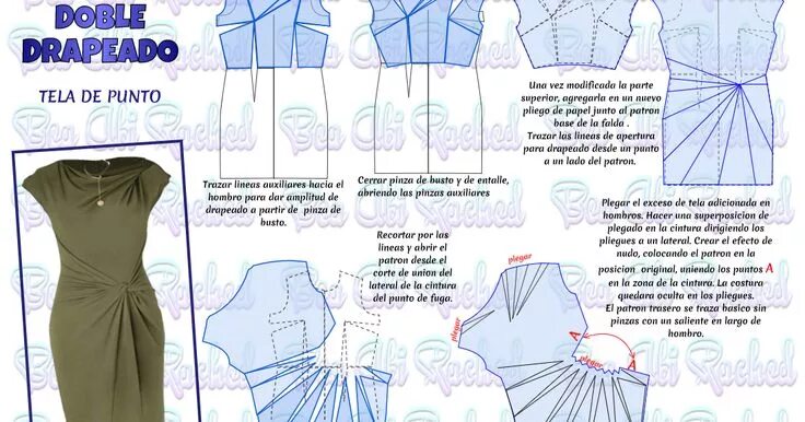 Платье с драпировкой выкройка скачать бесплатно Pin en COSTURA