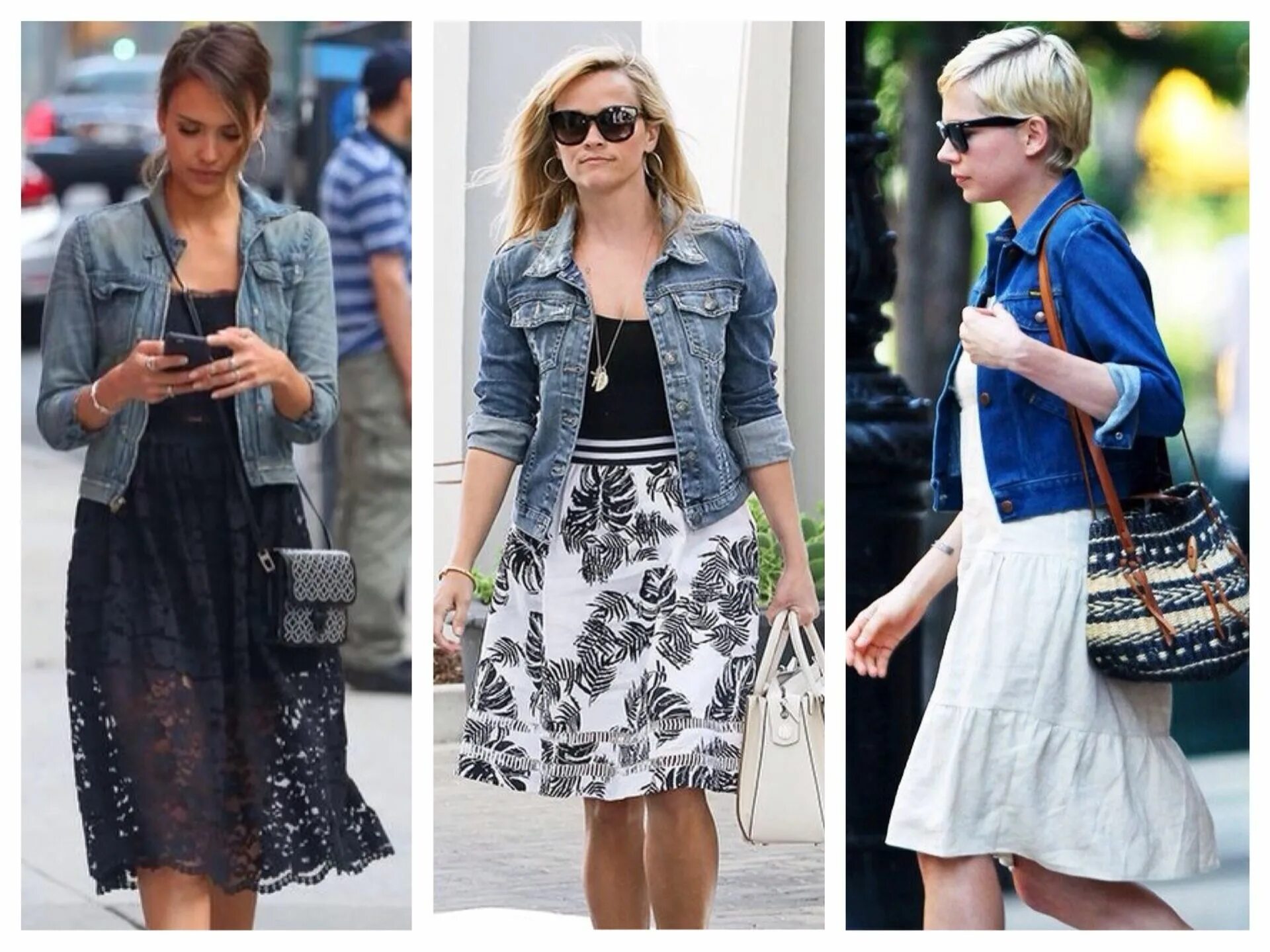 Платье с джинсовой курткой фото Картинки по запросу как селебрити носят джинсовые рубашки