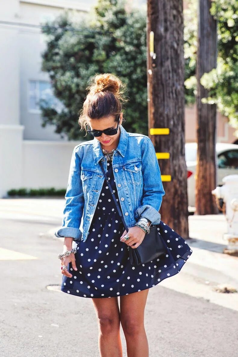 Платье с джинсовой курткой фото Stateside Olive Ropa, Ropa de moda, Moda de ropa