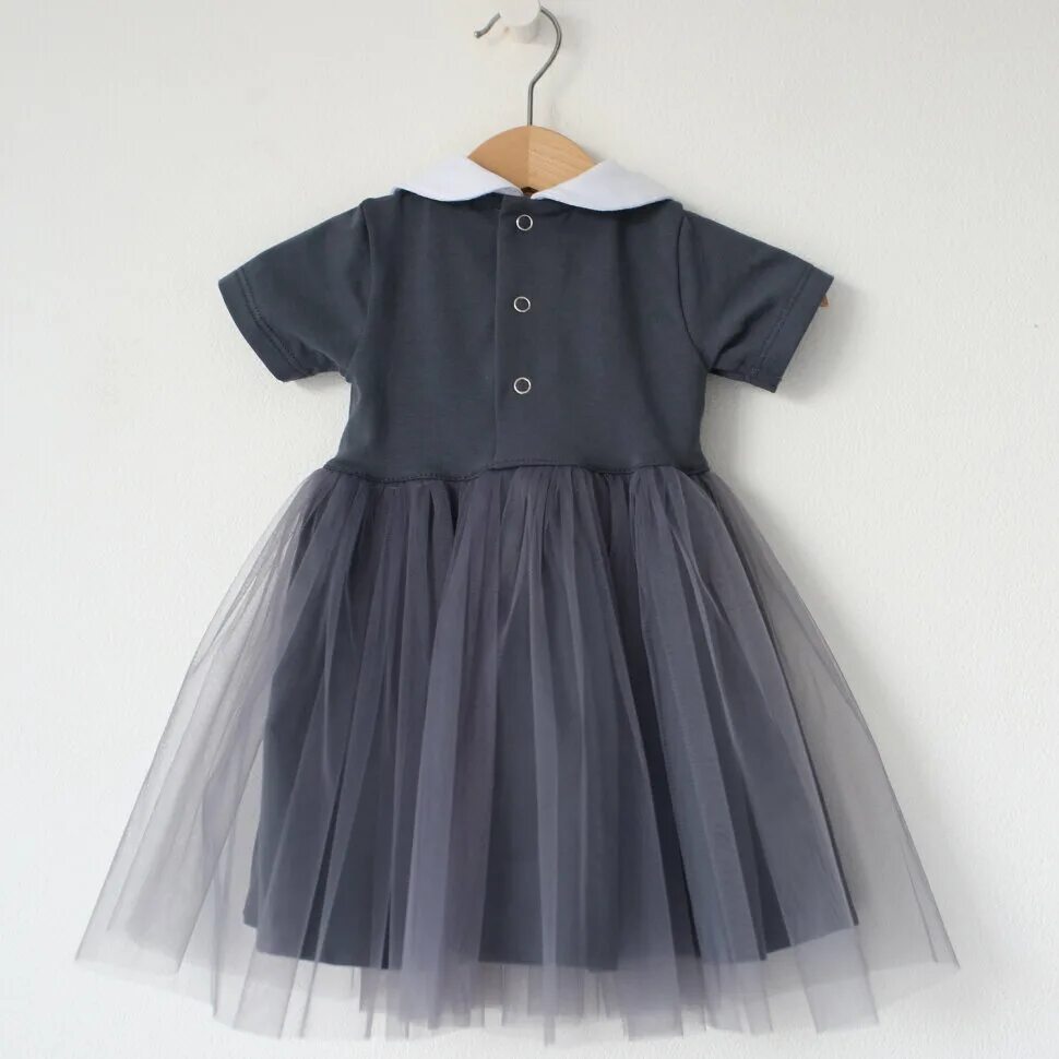 Платье с фатином выкройка Платье с принтом галочки дымчатое - Купить в интернет-магазине детской одежды Tr