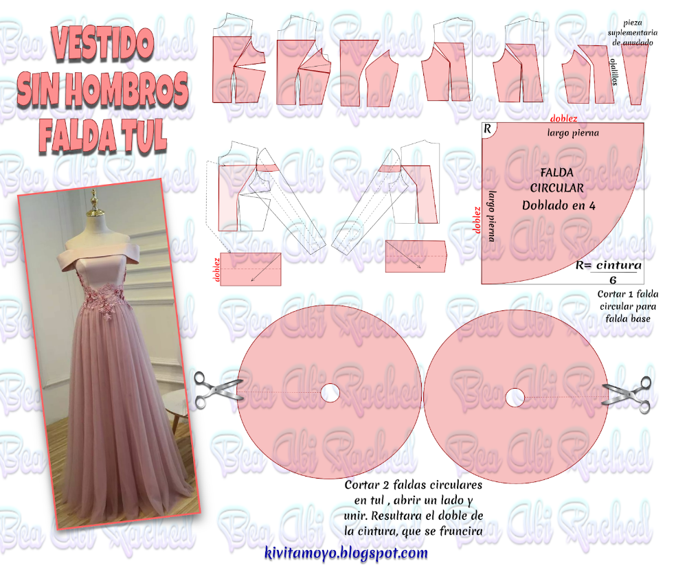 Платье с фатином выкройка ПЛАТЬЕ БЕЗ ПЛЕЧ И ТЮЛЕВАЯ ЮБКА Dress sewing patterns, Gown sewing pattern, Dress