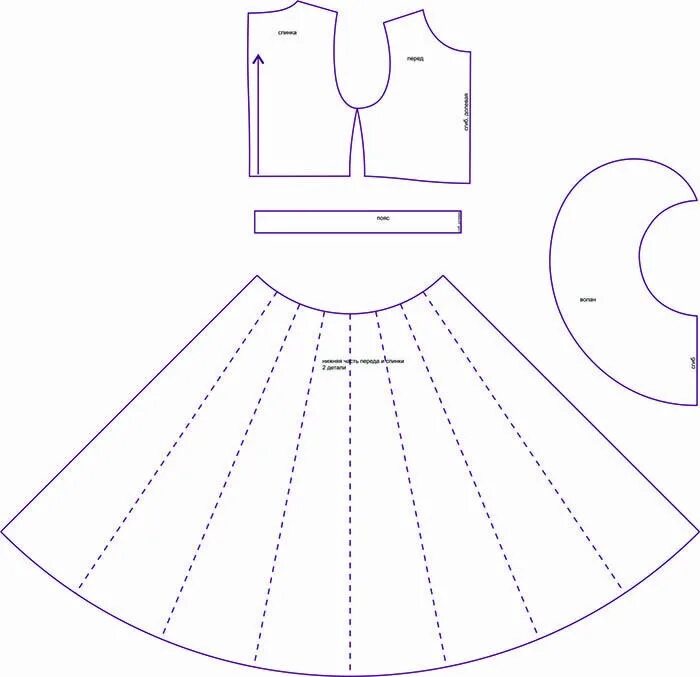 Платье с фонариками пышное выкройка Выкройка бального платья для девочки KD250219 Шкатулка Бальные платья, Платья, П