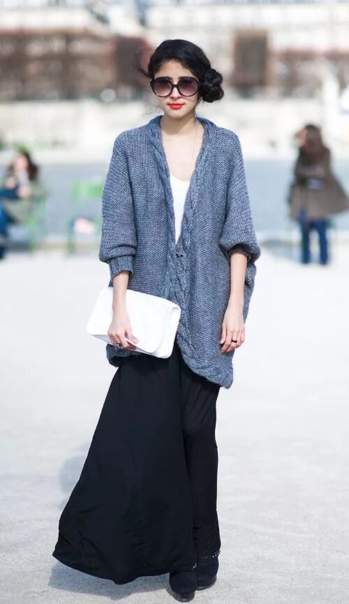 Платье с кардиганом фото MY FASHION TRICKS Fashion, Sweater fashion, Paris fashion week