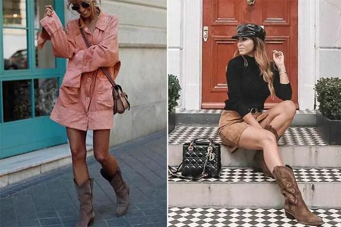 Платье с казаками фото С чем носить казаки: сапоги-тренд 2020 (ФОТО) lonas.ru