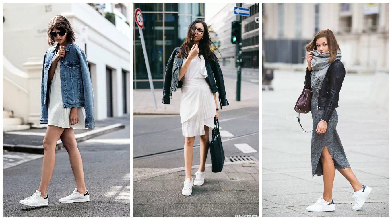 Платье с кедами как носить правильно фото Как носить кеды и выглядеть стильно: 30 модных образов - BurdaStyle.ru