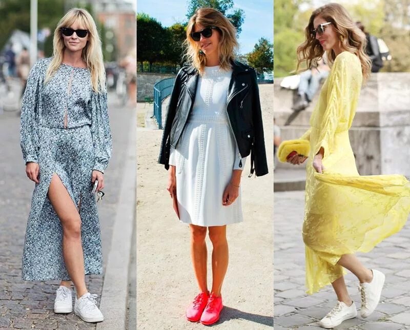 Платье с кедами как носить правильно фото Ответы Mail.ru: До какого возраста уместно носить кроссовки с платьем?