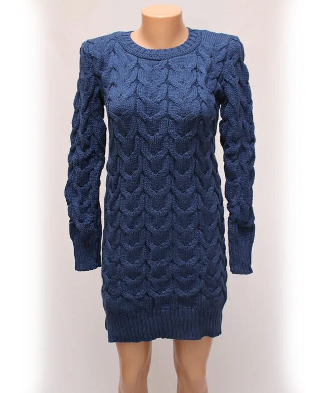 Платье с косами фото Платье вязаное косами спицами: Вязание платьев с рисунком из кос спицами - Сайт 