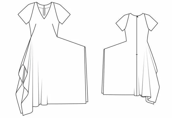 Платье с круглой выкройка Бохо стиль: выкройки платьев, юбок, сарафанов, туники, блузы, кардигана, брюк дл