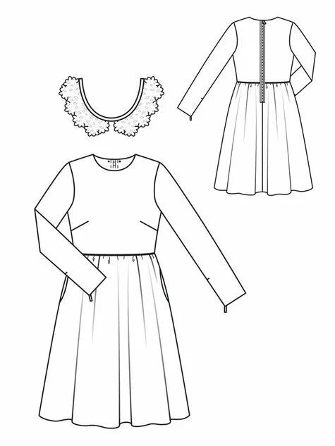 Платье с кружевом выкройка Sewing Patterns Burda Style BurdaStyle.com Tweed dress, Burda style, Clothing pa