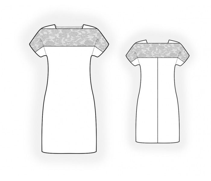 Платье с кружевом выкройка Выкройки на индивидуальные размеры Coat pattern sewing, Jacket pattern sewing, L
