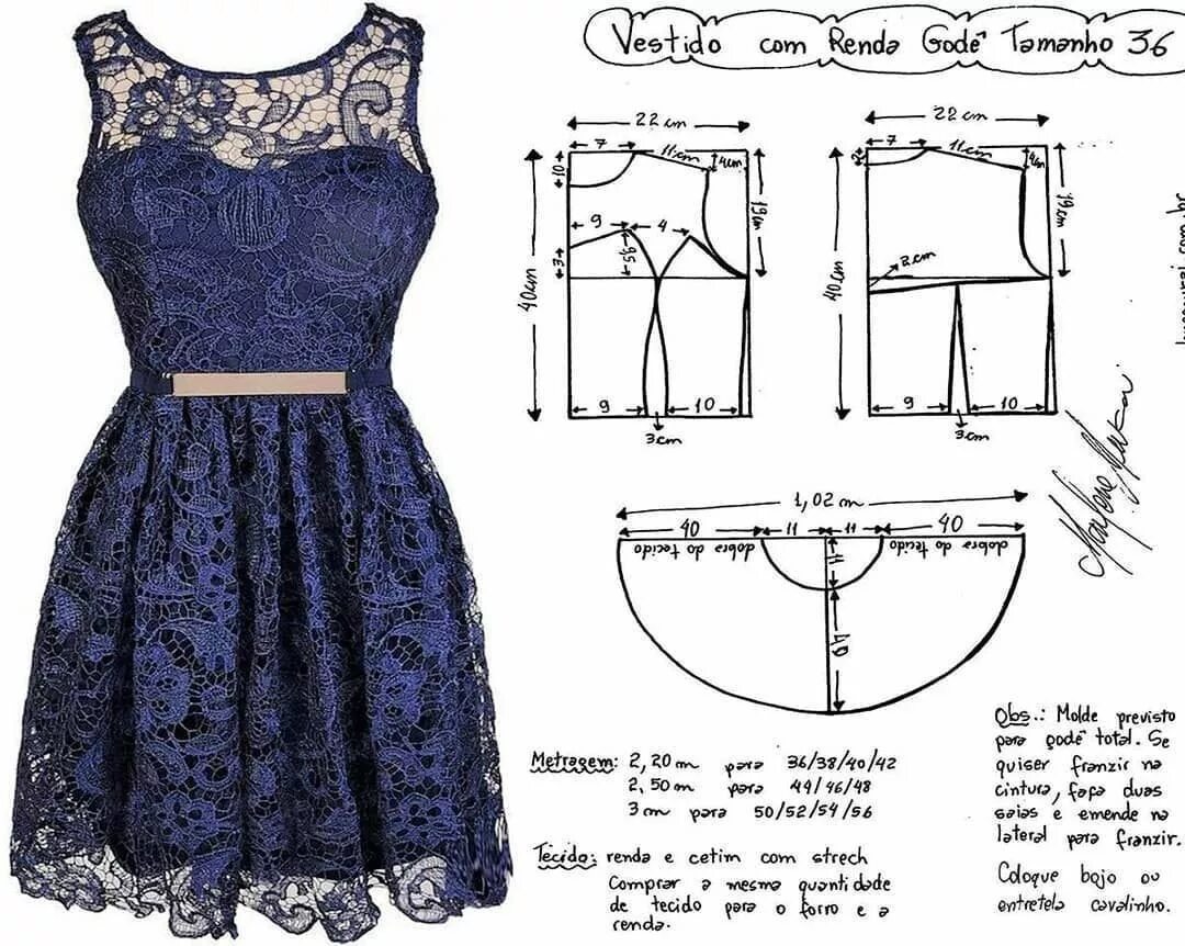 Платье с кружевом выкройка Basic dress pattern. Order by line : @modelliste (with @) dresspattern modellist