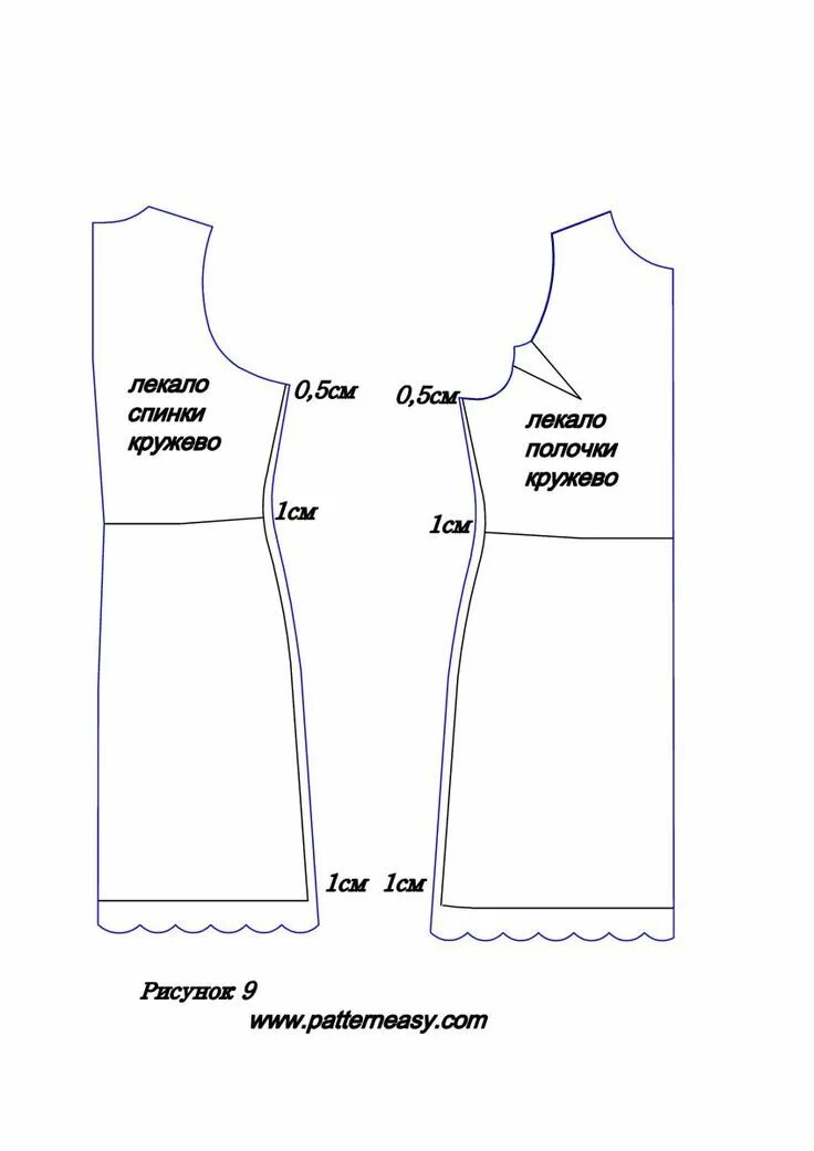 Платье с кружевом выкройка Выкройка летнего кружевного платья Выкройки онлайн и уроки моделирования Выкройк