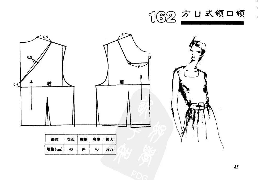 Платье с квадратным вырезом выкройка decollete Одежда своими руками, Бохо, Одежда