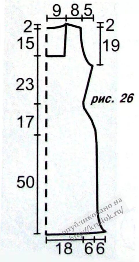 Платье с квадратным вырезом выкройка Почти классика: платье без рукавов крючком. Обсуждение на LiveInternet - Российс